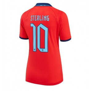 England Raheem Sterling #10 Udebanetrøje Dame VM 2022 Kort ærmer